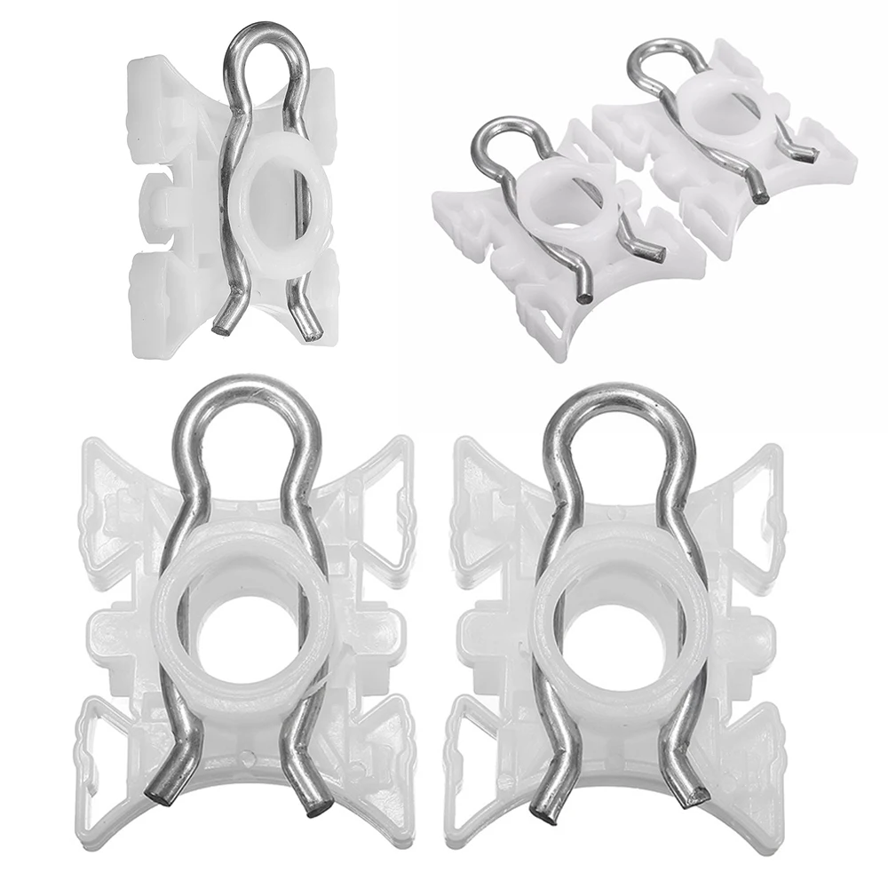 HLEST 4pcs/set White Front Window Regulator Sliding Pivot Clips For BMW