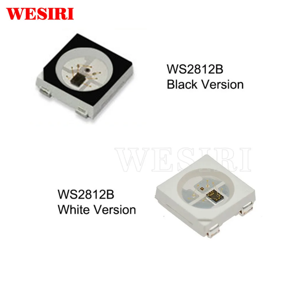 Светодиодный чип WS2812B 10 ~ 1000 шт. 5050 RGB SMD черная/белая версия WS2812 индивидуально