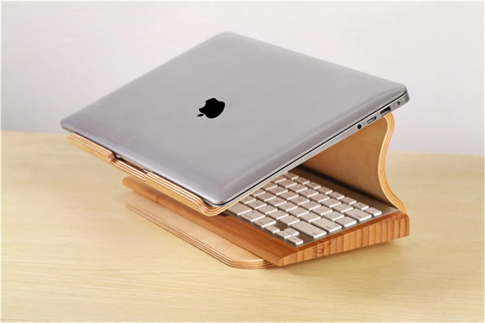 Модная деревянная подставка для ноутбука Кулер для ноутбука держатель для Macbook air для Macbook Pro Универсальный деревянный кронштейн для ноутбука