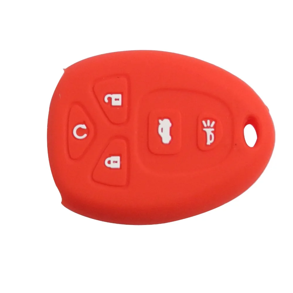 Силиконовый чехол для ключей jingyuqin Buick Enclave La Crosse Chevrolet Impala Suburban 1500 Pontiac Remote 5 кнопок