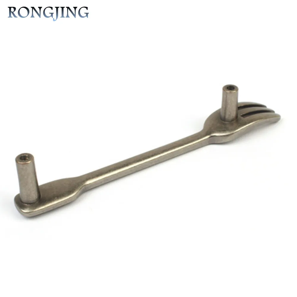 Antique Silver 96mm Spoon Fork Knife Kitchen Cabinet Handles 4