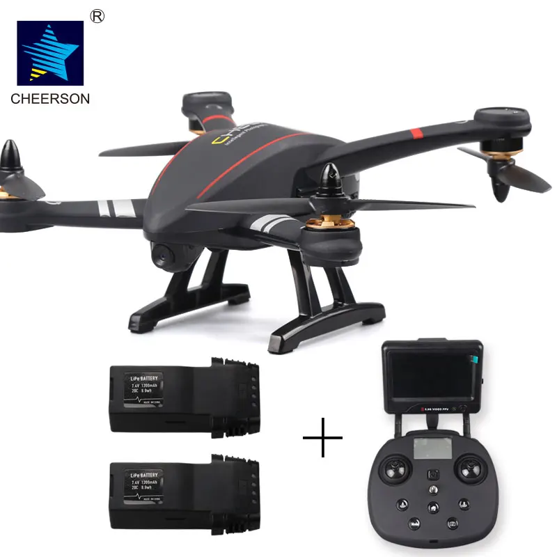

Cheerson Original CX-23 CX23 Brushless 5.8G FPV With 720P Camera OSD GPS RC Quadcopter RTF Add 2 Battery Packs