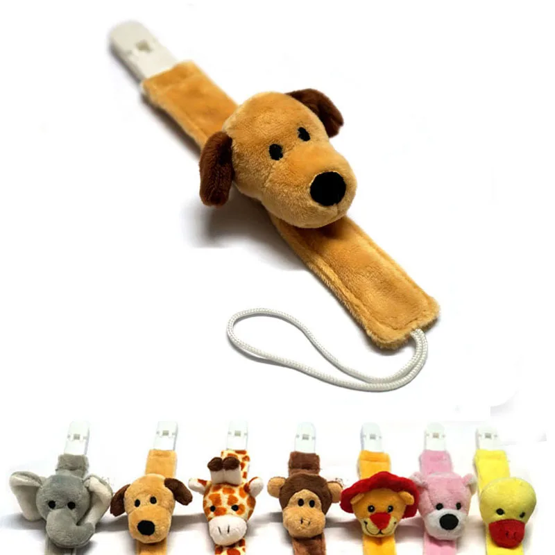 2018 Cute Plush Baby Pacifier Holder Nipple Chain BabyTeether Chain Toy Dummy Holder Chain Pacifier Clip Pacifier Chain G0040