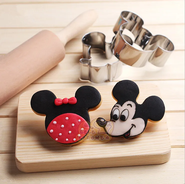 

Mickey Mouse Metal Cookie Cutter Molds Pastry Biscuit Mould Fondant Cake Decorating Tool Cupcake Kitchen Bakeware Baking Tools