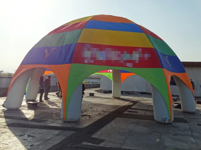 Best Quality diameter 8m inflatable camping beach tent with blower Best Quality diameter 8m inflatable camping beach tent with blower