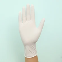 Белые толстые секции защитные антистатические антивибрационные нитриловые рабочие перчатки одноразовые медицинский латекс для работы перчатки продвижение