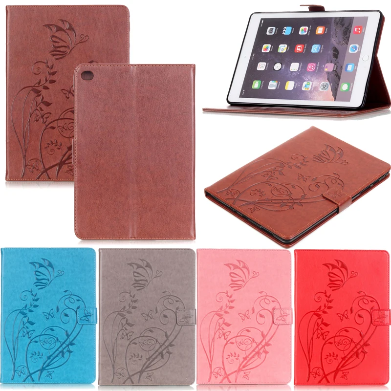 

Tablet A1538 A1550 Funda For iPad mini 4 Fashion Butterfly Embossed Leather Flip Wallet Case Cover 7.9 inch Coque Shell Stand