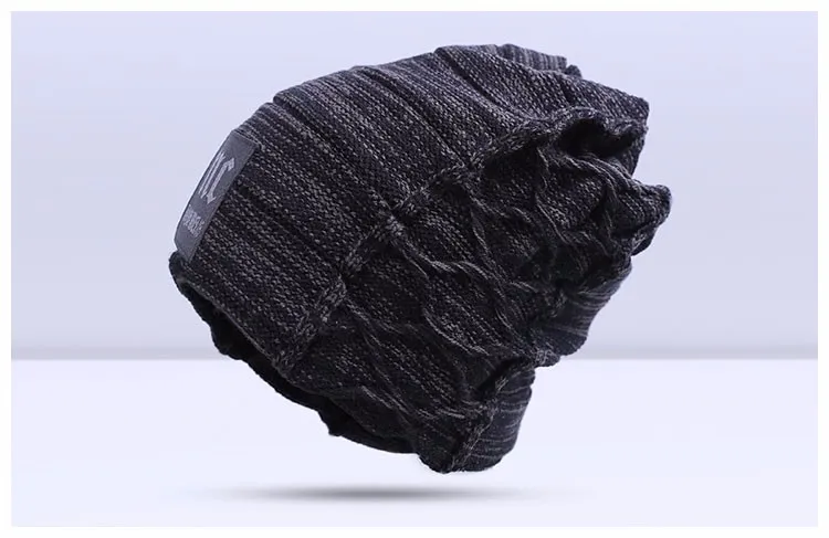 Стильные шапочки Skullies, зимняя мужская шапка, Толстая теплая зимняя мужская шапка, толстая шапка s Beanies, Зимняя мужская шапка toucas gorros