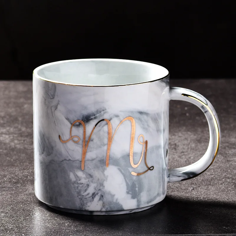 Type B(single cup)-2 Marbling кофейная чашка набор гончарные чашки для молока кофе Рождественский подарок коллекция высокотемпературные цветные керамические художественные украшения подарочный набор - Цвет: Type B(single cup)-2