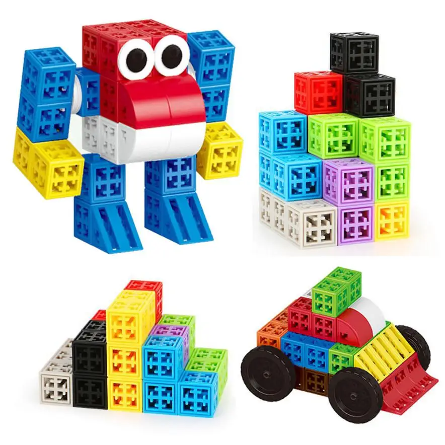 Baby DIY Car Imagination Building Bricks Blocks Toy Construction