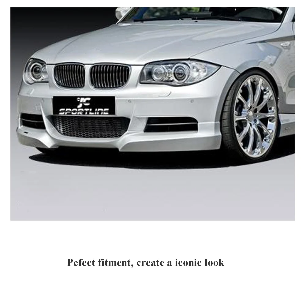 Спойлер для переднего бампера разветвитель BMW 1 Series E82 E88 M Sport tech купе 2008 2013