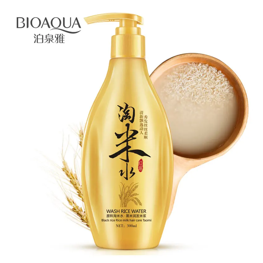 BIOAQUA China Tradition Wash Rice Water Shampoo Black Rice Milk Hair Care Oil-control Itching Conditioning Treatment 300ml BIOAQUA China Tradition Wash Rice Water Shampoo Black Rice Milk Hair Care Oil-control Itching Conditioning Treatment 300ml
