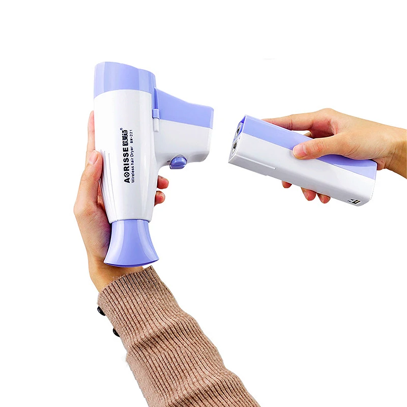 Wireless Hairdryer Lithium Battery Rechargable Portable Hair Dryer Home Travel Outdoor Business Blower Hairdressing Tool UN861 Wireless Hairdryer Lithium Battery Rechargable Portable Hair Dryer Home Travel Outdoor Business Blower Hairdressing Tool UN861