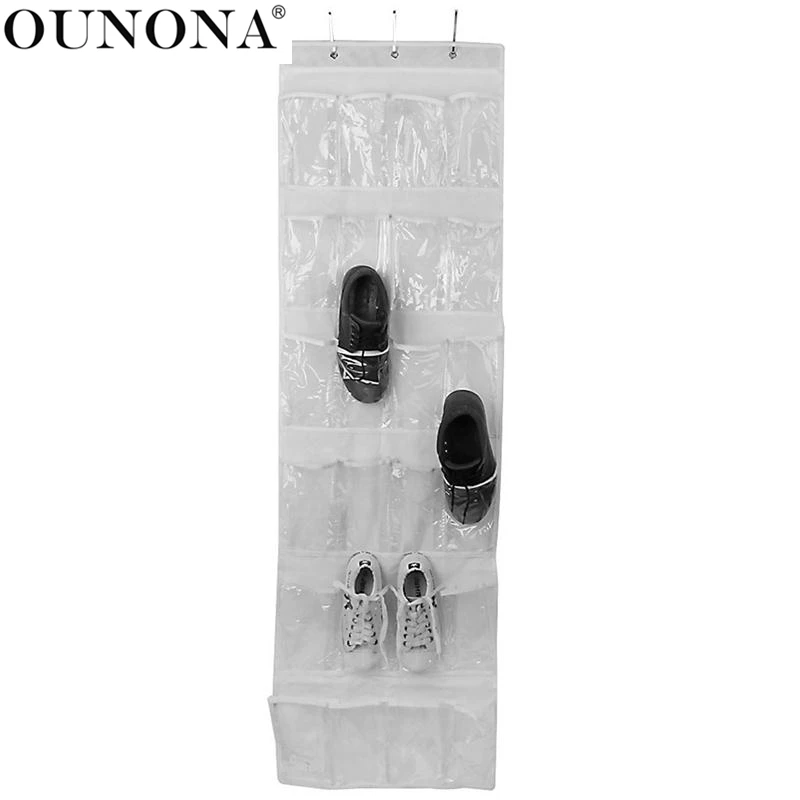 24 grid Bags Rack Shelf Hanging Organizer Shoe Rack Storage Bag Saving