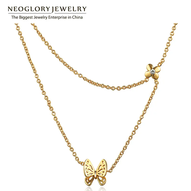 Download Neoglory Multi Layer Cute Butterfly Necklaces Brand ...