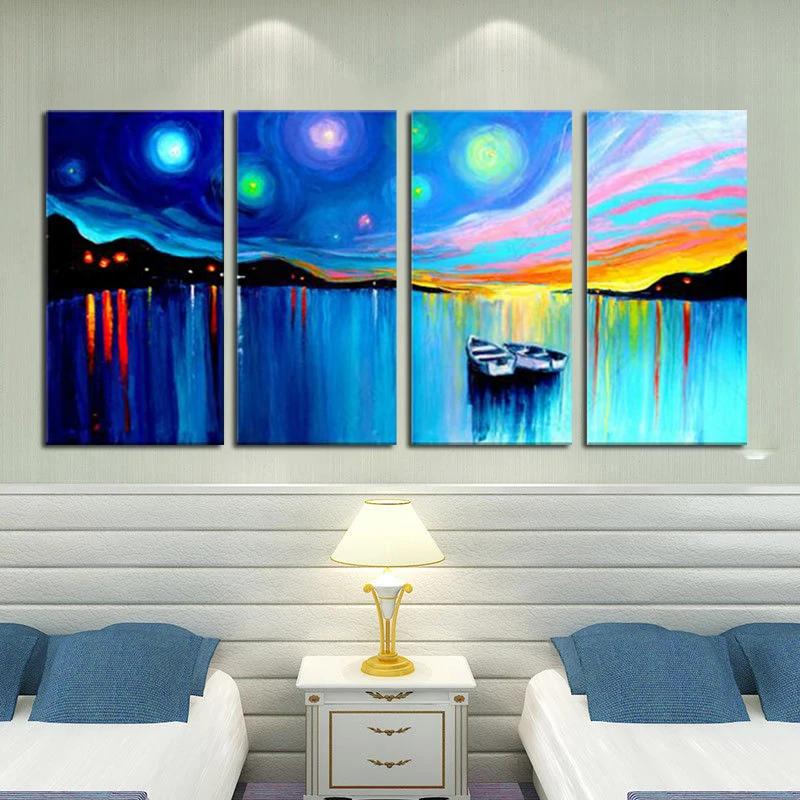 100 Hand Painting Decorative Wall Pictures Unframed Oil Painting
