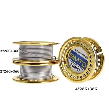 

Hot 5m/roll NEW BMTD NI80 Heating coil for RDA RBA Rebuildable Atomizer Heating Wires Coil
