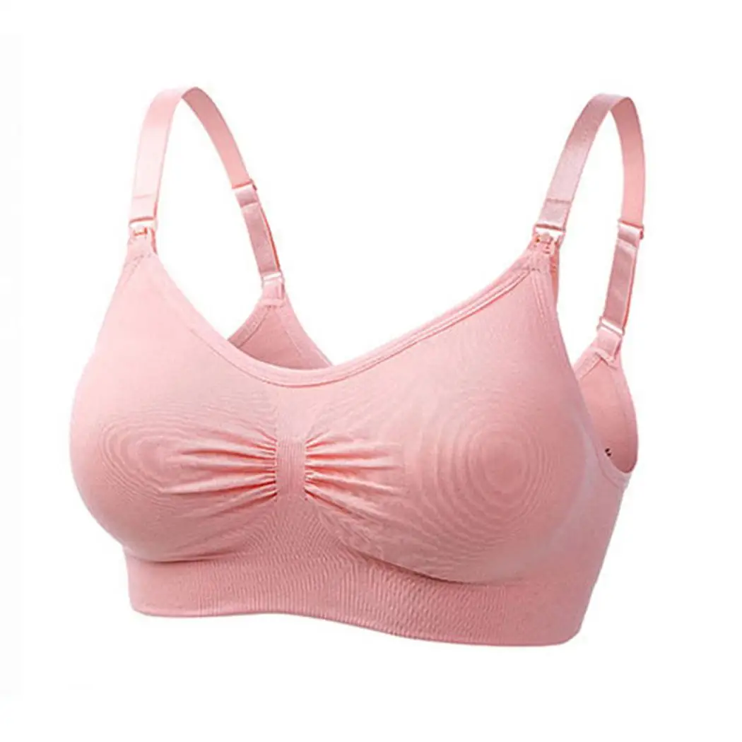 Maternity Nursing Bras Seamless Breastfeeding Removable Pads