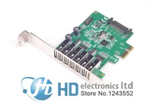 New 6 Ports USB 2.0 PCIE HUB CARD Renesas usb expansion USB 2.0 PCI-Express card (6 external Ports and 2 internal Ports)