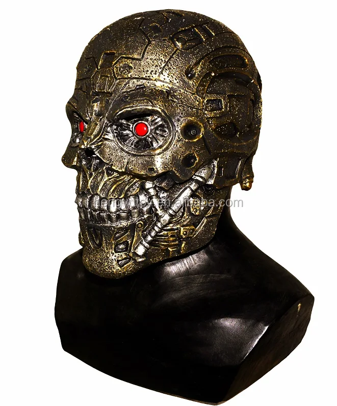 

New Latex Terminator Robot Skull Mask