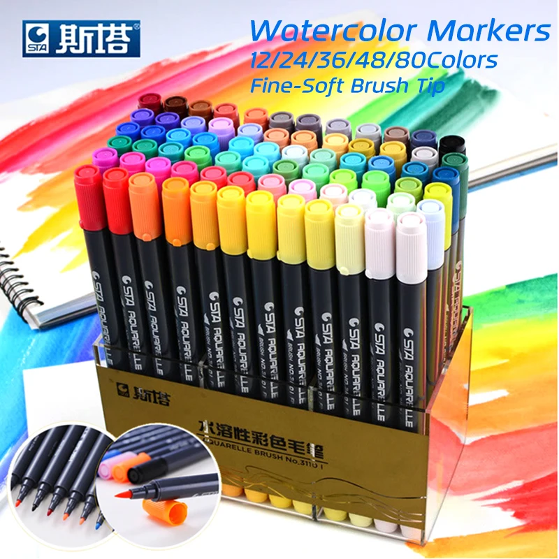 

markers for drawing Dual Tip copic markers Set stationery Student school supplies colores arquitectura Paint brush pen
