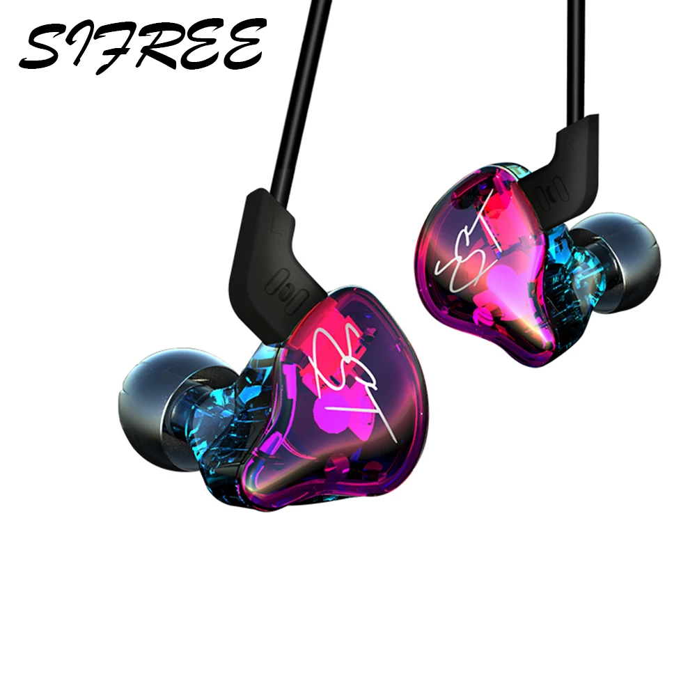 

Armature Dual Driver Earphone Headphones Detachable Cable In Ear Audio Monitors Noise HiFi Music Sport Earbuds For Xiaomi iphone