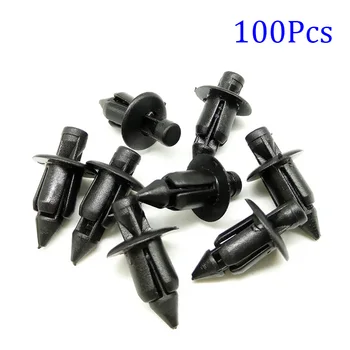 

100 Pieces Plastic Rivet Bicycle Setting Panel Fastener Clips Suitable Fit For Honda Auto Fastener & Clip