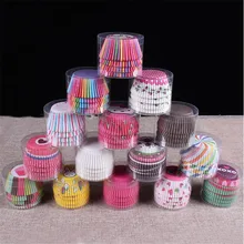 100 шт цветная разноцветная бумага чашка, чашка ПВХ анти-масло шоколадный Маффин Выпечки бумаги чай вечерние формы для торта декоративные кухонные аксессуары