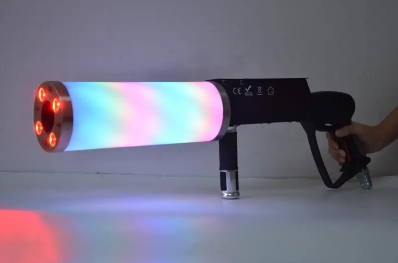 

DJ Party LED Co2 gun with backpack