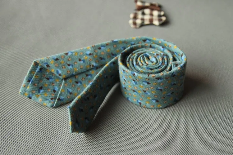 Mantieqingway цветочный галстук в точку для мужчин и женщин хлопок Винтаж Узкие галстуки Gravat Галстуки для Костюмы Галстуки фирменный галстук для