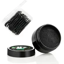 50 шт. зубная нить выбирает мягкую натуральную формулу бамбуковый уголь мятный отбеливающий порошок удалитель пятен кофе