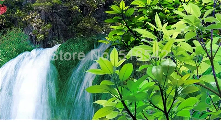 estar, estilo chinês, montanha paisagem de água,