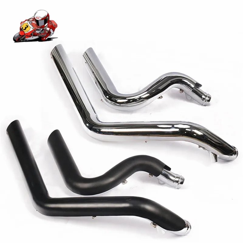 Black exhuast mufflers for harley iron 883 Shortshots Exhaust Pipes for