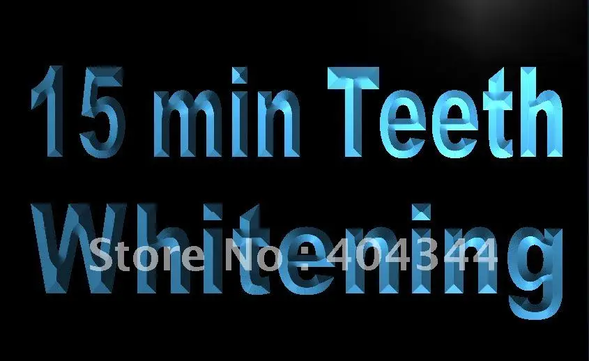 

LK714- Teeth Whitening Dentist 15 min LED Neon Light Sign home decor crafts