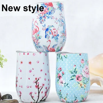 

New 9oz 12oz Egg Beer Mug Swig Wine Cup Stainless steel Coffee Termo Milk bottle Tumbler Insulated thermos Cup Travel Coffee Mug