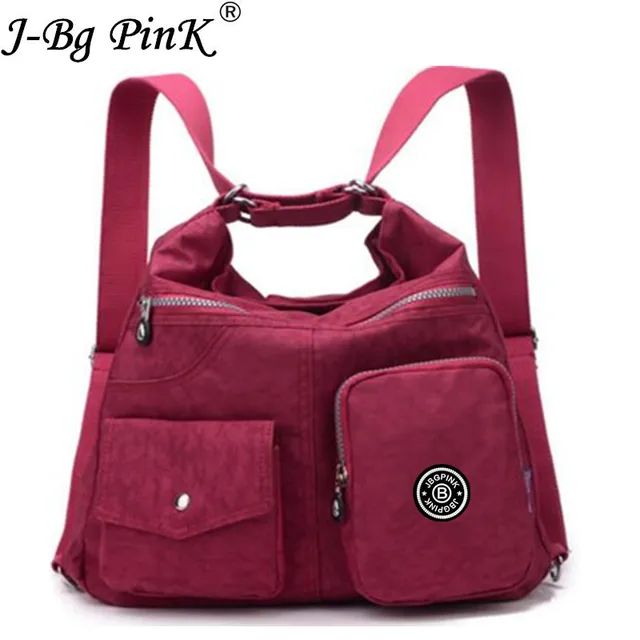 J Bg Pink Designer Handbags Fashion Waterproof Women Bag Double J Bg Pink Designer Handbags Fashion Waterproof Women Bag Double Shoulder High Quality Nylon