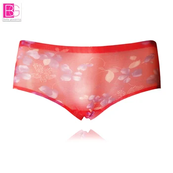 

Women's panties briefs Printing boyshort mesh Underpants One-piece sexy underwear Girl small size Seamless Panties 6869