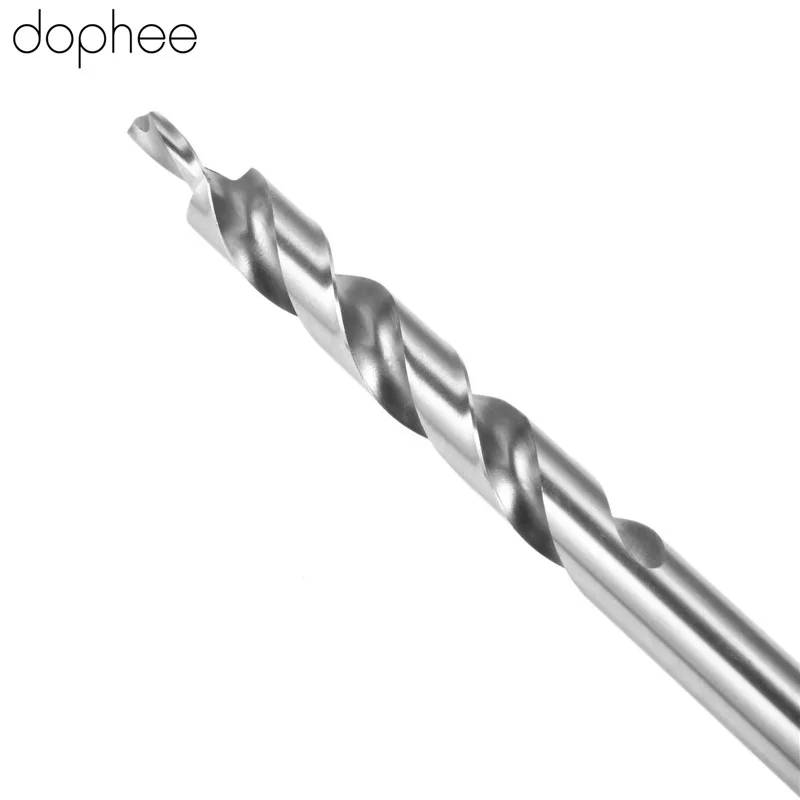 dophee Twist Step Drill Bit +Depth Stop Collar +Hex Wrench for Kreg Pocket Hole Jig Kit Round Shank Power Tools 9.5mm 3/8 Inch