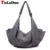 Las mujeres calientes del diseñador mano Bolsas Hobo lienzo grande Bolsos de hombro grande vintage señoras crossbody bolso casual Bolsos Mujer hombro lona