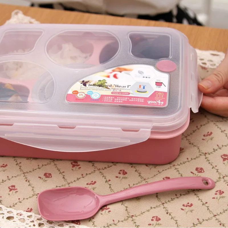 Микроволновая коробка для обеда герметичная PP Большая емкость Bento Коробка Набор