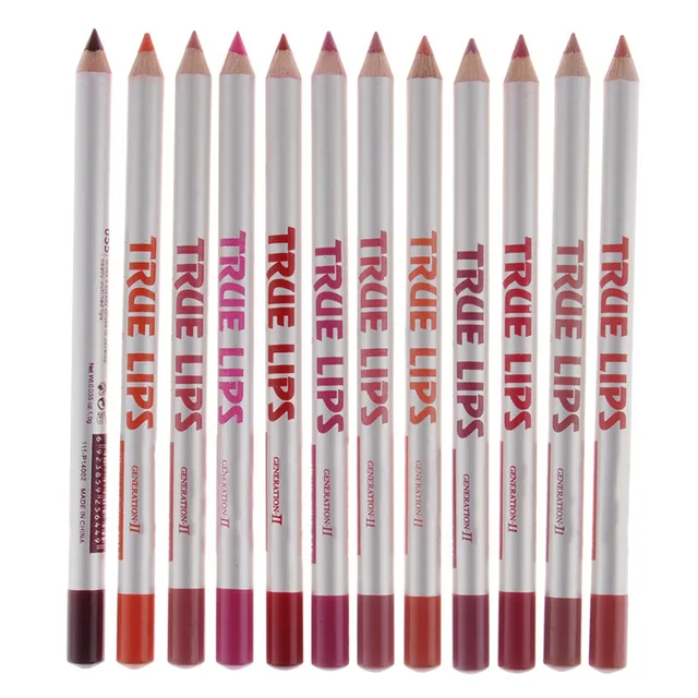 Lip Liner 12pcs/set Professional Lipliner Pencil Waterproof Lip Liner