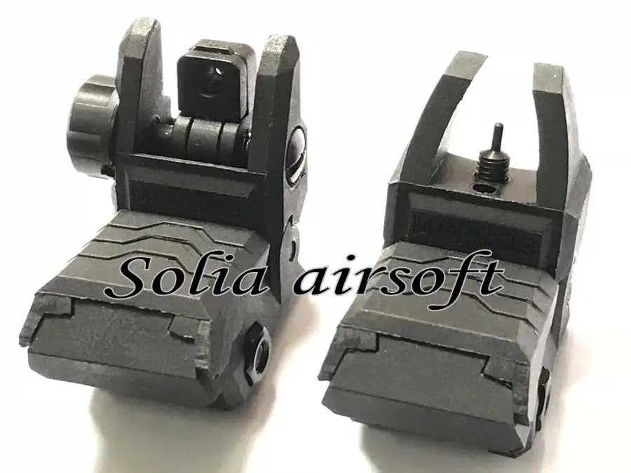 

Floding back-up polymer sight front and rear hunting Rifle scopes for 20mm rail mount AR15 M4 arisoft