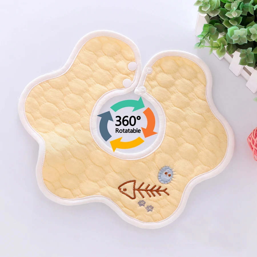 Waterproof Cotton Baby Bib Bandana Bibs for Baby Scarf Apron Children's Bib Infant Feeding Burp Cloth Drool Slab Boy Girl Stuff
