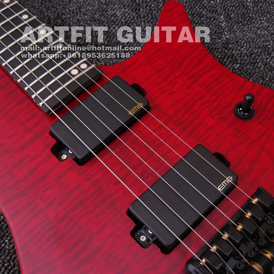 ARTFIT STRANDBERG headless RED ELECTRIC GUITAR 5 