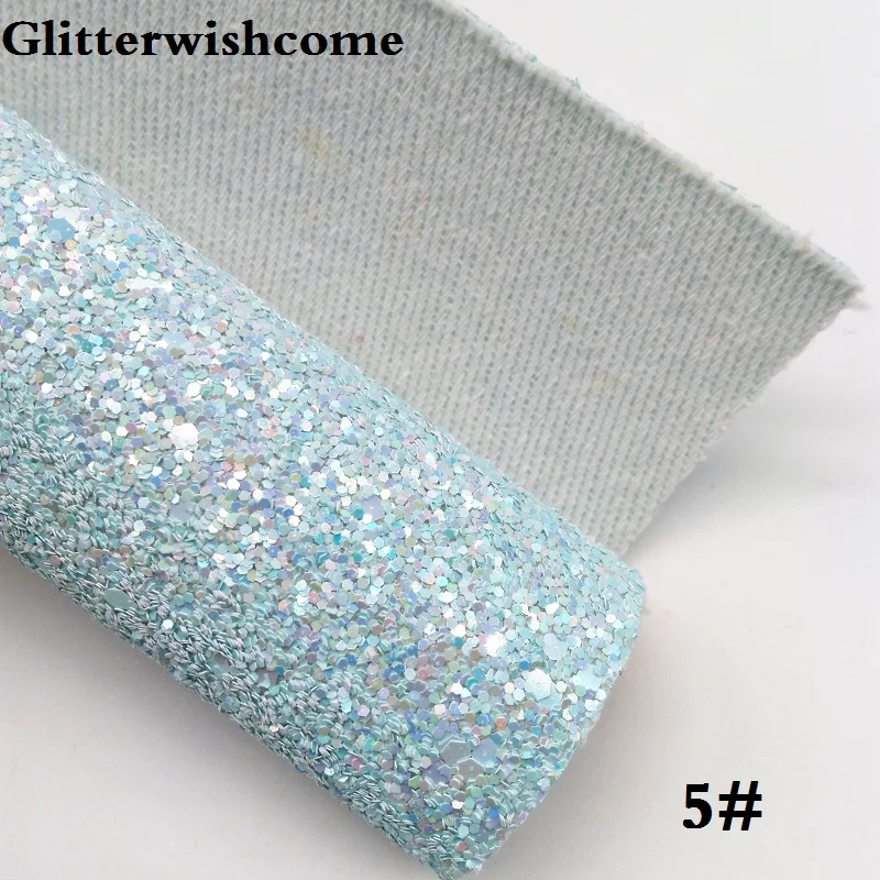 Glitterwishcome 21X29 см A4 размер винил для луков с эффектом блестящей кожи Ткань Винил для луков, GM109A