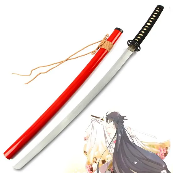 Кара нет Kyoukai Ryougi Shiki деревянный меч для аниме шоу и костюмов вечеринки Рождества