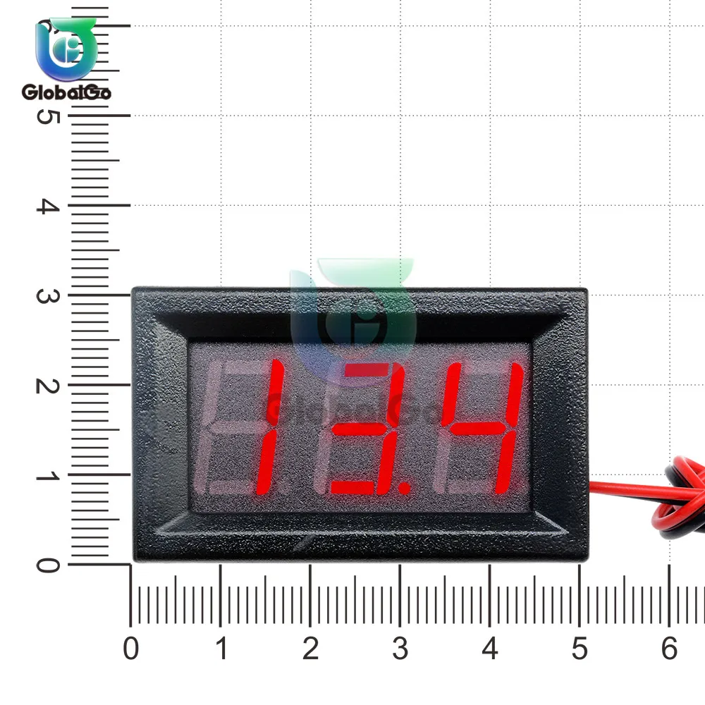 0 56 дюймов Мини Прямой ток Цифровой вольтметр 2 провода 3 DC4.5V до 30V 0.56 &quot Индикатор