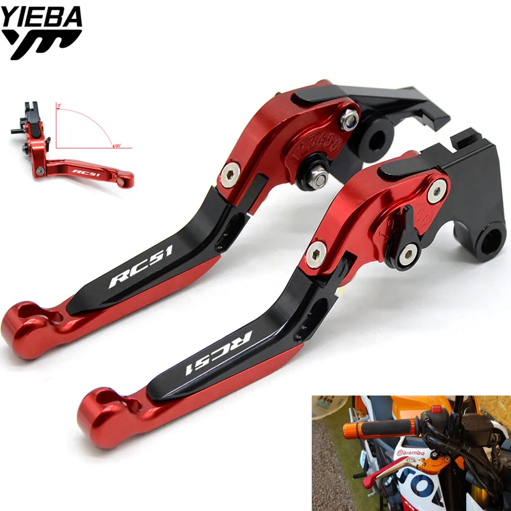 Motorcycle Accessories Brake Handle Adjustable Folding Brake Clutch Levers FOR HONDA RC51 RC 51 2000 2001 2002 2003 2004 2005 06