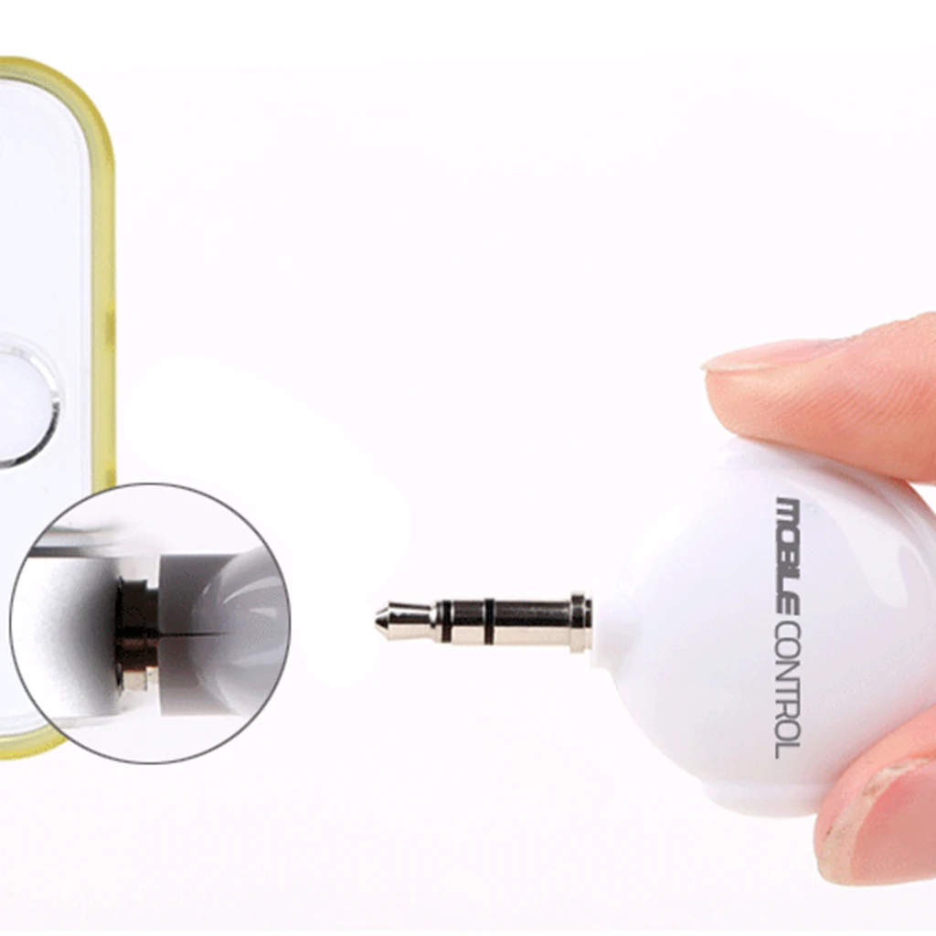 3.5mm Smart IR Remote Control Dust Plug Universal for iPhone Android Blue