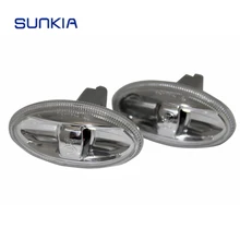 2 шт./пара боковая лампа поворотники для peugeot 206 307